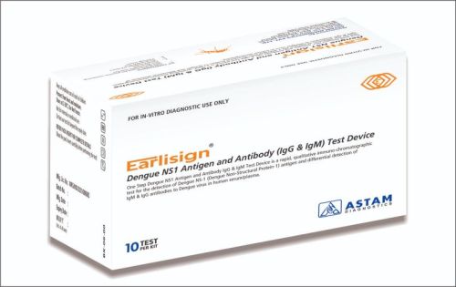EARLISIGN Dengue Test Kit, For Clinical, Home Purpose, Hospital, Certification : CE, WHO, MFG, LUT