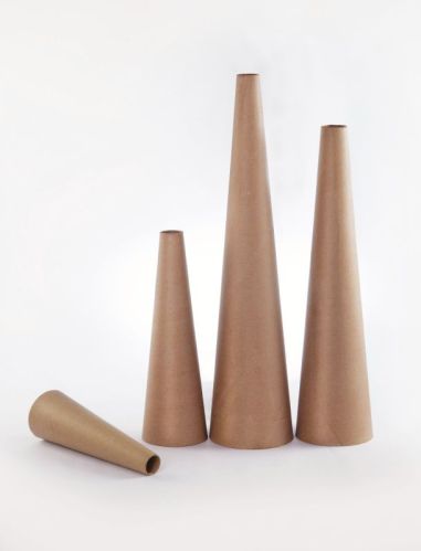 Kraft Paper Conical Cone, Color : Brown