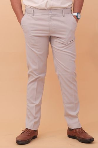 Deebash Fashion Regular Fit Cotton Levender Shade Mens Trouser, Style Type : Casual Wear