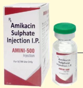 Amikacin Sulphate Injection, Packaging Type : Glass Vial
