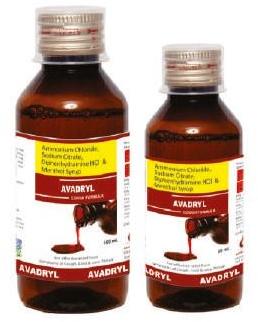 Liquid Avadryl Syrup, Packaging Type : Plastic Bottle