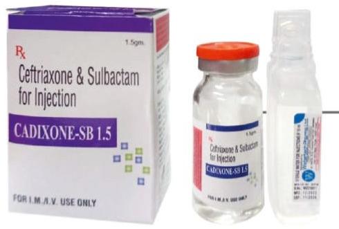Ceftriaxone Sulbactam Injection, Packaging Type : Glass Bottles
