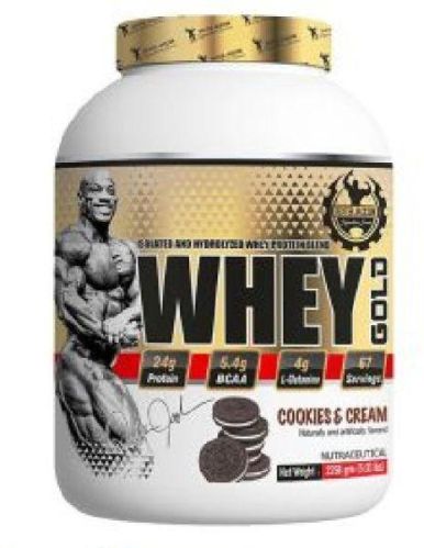 Dexter Jackson Whey Gold Isolate & Hydrolyzed Whey Protein Blend 5lbs 67 Servings