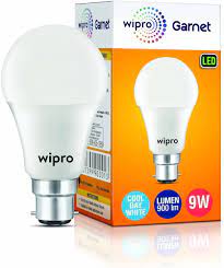 Wipro White 3000k/4000k/6000k LED Bulb, For Home, Mall, Hotel