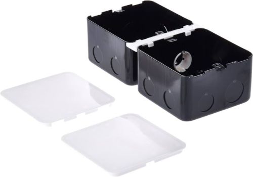 Silver/black POP-Up Floor Socket Back Box