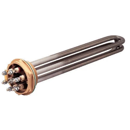 Silver Electric Polished Steel Oil Immersion Heaters, For Industrial Use, Packaging Type : Carton Box