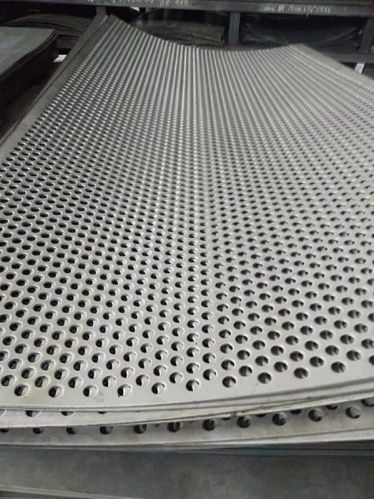 Rectangular Coated Flower Design Perforated Sheet