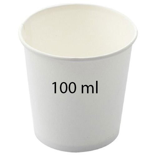 Round 100ml Plain Paper Cup, For Coffee, Cold Drinks, Tea, Feature : Biodegradable, Light Weight