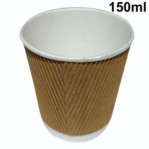 Round 150ml Ripple Paper Cup, For Coffee, Tea, Feature : Eco Friendly, Light Weight