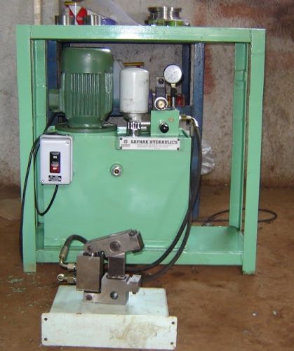 Polished Mild Steel Hydraulic 1000-2000kg Clinching Press Machine, For Cutting Tools Industry, Packaging Type : Wooden Box