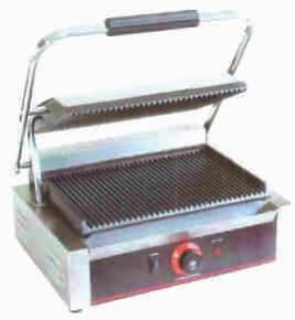 Stainless Steel Polished Jambo Contact Grill, Color : Black