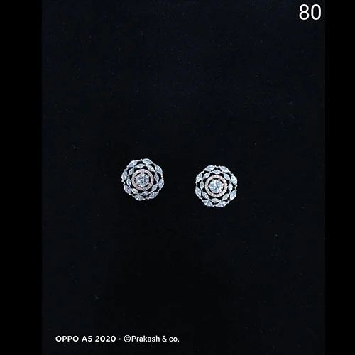 Plain Ladies Stylish Silver Earring, Packaging Type : Plastic Box