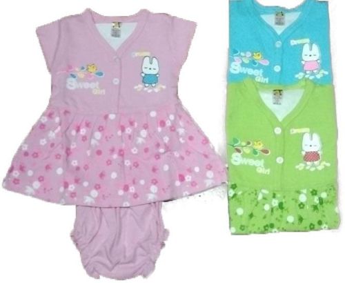 Little Mack Printed Cotton Designer Baby Frocks, Feature : Easily Washable, Comfortable, Anti-Wrinkle