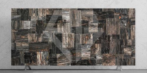 Black Petrified Wood Retro Slab