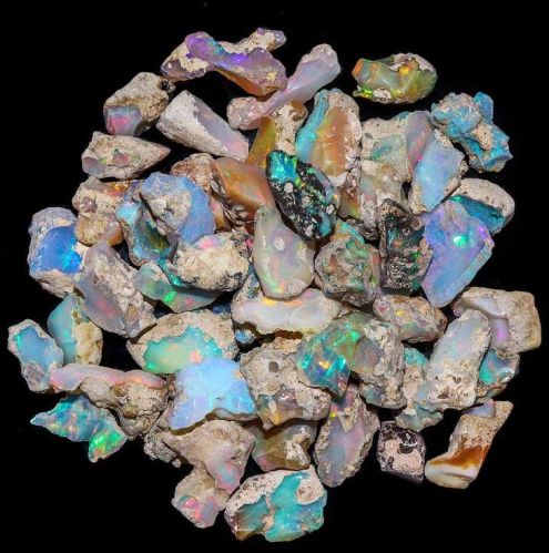 Marka Jewelry Non Polished Gemstone Ethiopian Opal Rough Stone, Packaging Type : Plastic Box