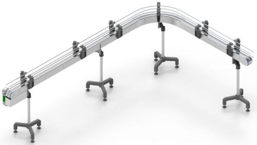 Acetyll(POM)/SS Slat Chain Conveyor System, Belt Length : Customized