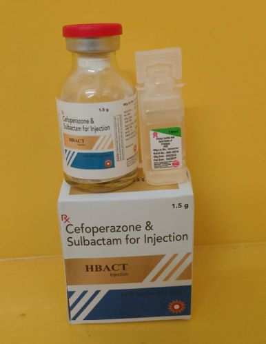 Cefoperazone 1gm Sulbactamfor 1mg +500 Mg Hbact Injection