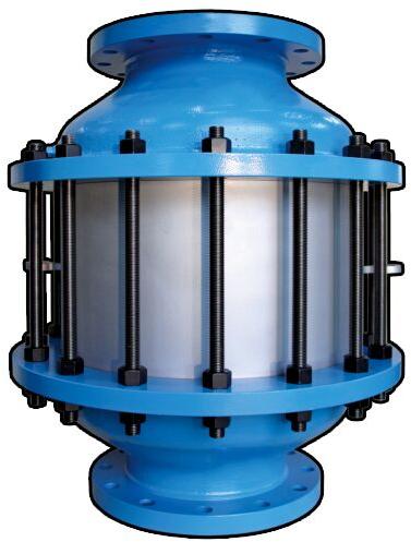 Teleflo Blue Polished SS 304 Detonation Flame Arrester, For Industrial, Shape : Round