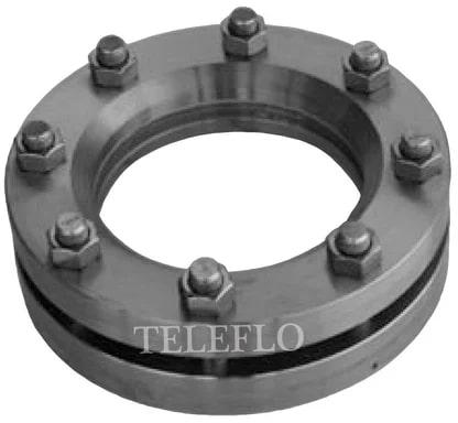 Grey Round Polished CS Weld Pad Sight Glass, For Industrial, Size : 50mm To 250mm