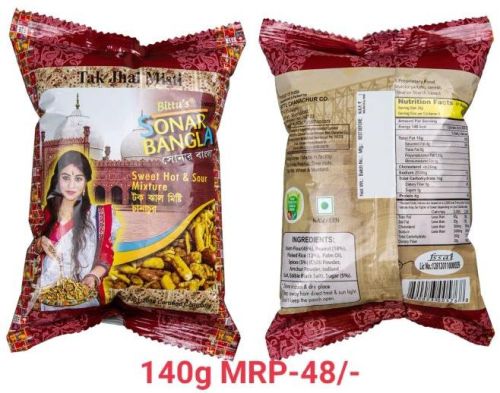 140gm Tak Jhal Misti Mixture Namkeen, For Snacks, Taste : Spicy