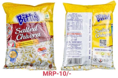 Bittu's Crunchy Salted Chiwra Namkeen, For Snacks, Grade Standard : Food Grade