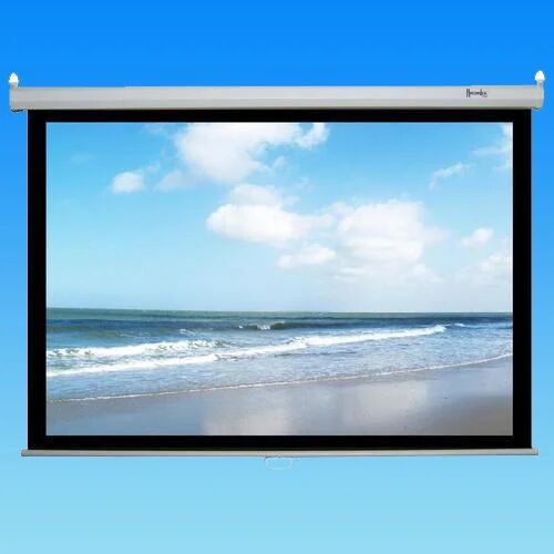 50 Inch Manual Projector Screen, Mount Type : Wall Mount