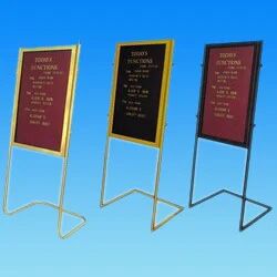 Velvet Cloth Surface Coloured Welcome Board, Frame Material : Premium Aluminium