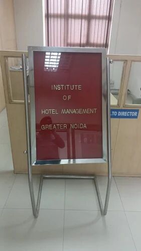 Stainless Steel Welcome Board With Golden Letter Kit