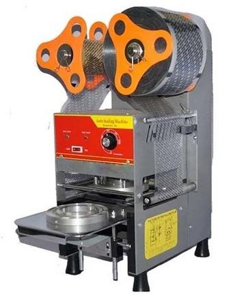 400W 220-240V Semi Automatic Round Container Sealing Machine, Dimension : 282 X 380 X 535 Mm