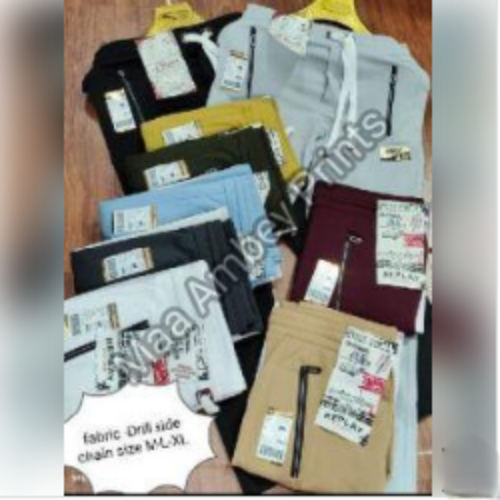 Multiple Color Polyester Lycra Fabrics, For Garments, Lower, Pant, Track Pant, Width : 60inch