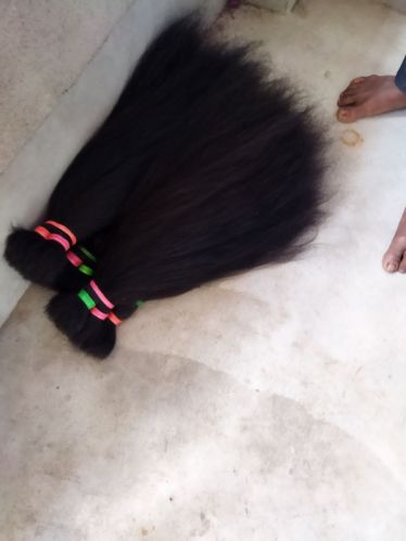 Black Indian Human Hair, For Parlour, Personal, Gender : Female