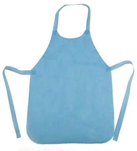 Blue Plain Non Woven Disposable Apron, For Hospital, Clinic, Gender : Unisex