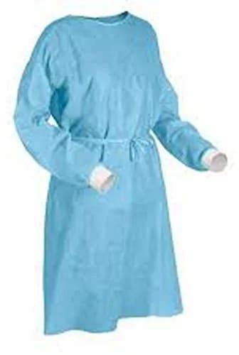 Blue Plain PE Disposable Apron, For Clinical, Hospital, Laboratory, Size : Free Size