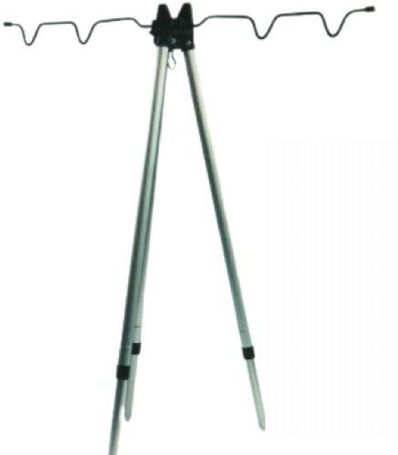 Silver Stainless Steel Tripod Stand, For Fishing Use