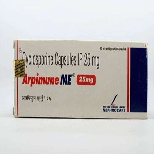 Arpimune ME 25mg Capsule, For Hospital, Packaging Size : 5*10 Tablets