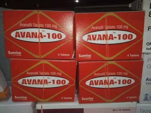 Avanafil 100mg Tablets, For Hospital, Packaging Type : Box