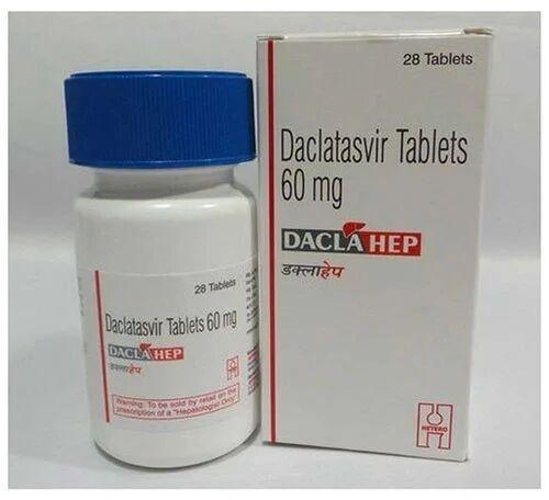 Daclahep 60mg Tablets, Packaging Type : Bottle