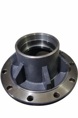 Silver Round Cast Iron Trailer Hub, For Automobile, Size : Multisizes
