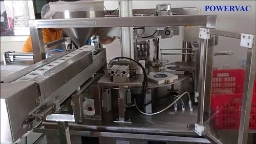 Automatic Rotary Cup Filling And Sealing Machine