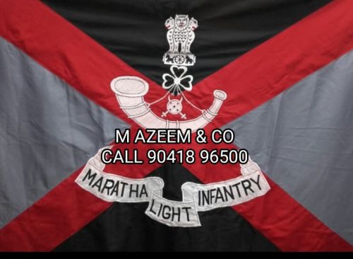 Mahroon Polyester Maratha Li Flag