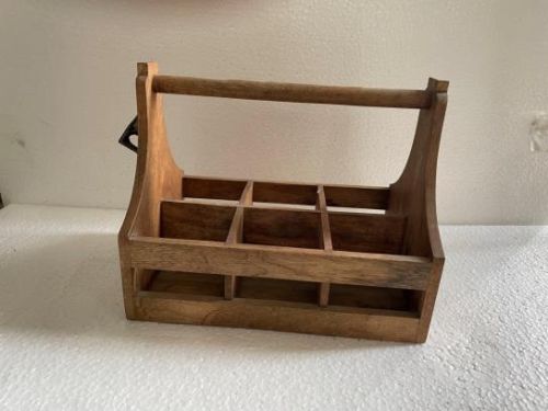 Brown Mango Wood Storage Caddy