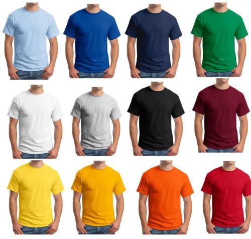 Mens Plain Round Neck T-shirts Xxl, Xl Formal Wear, Technics : Yarn Dyed