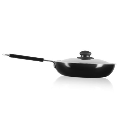 Hotsun Alunimum Black Anodized Fry Pan, Handle Material : Plastic