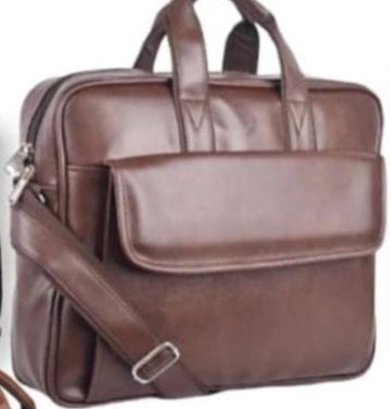 Brown Leather File Bag, For Office Use, Feature : Shiny Look, Light Weight, Durable