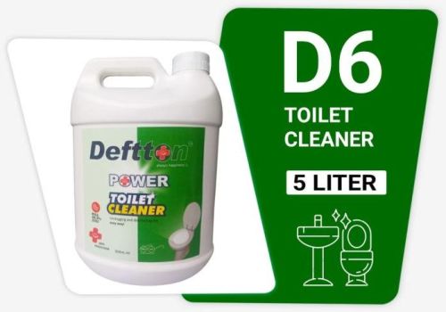 Liquid D6 Deftton Toilet Cleaner, Packaging Size : 5 Liter, 20 Liter, 50 Liter