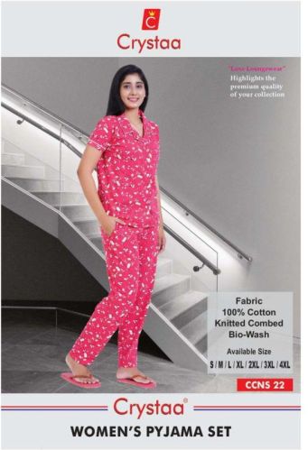 Ccns 22 Womens Collar Pyjama Set