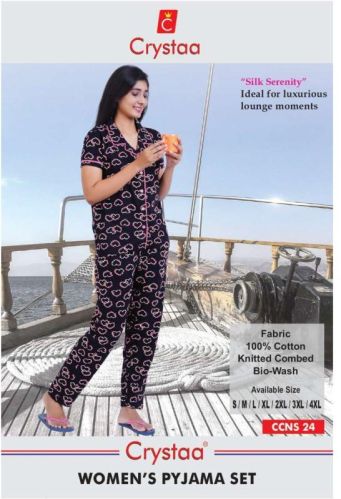 Ccns 24 Womens Collar Pyjama Set