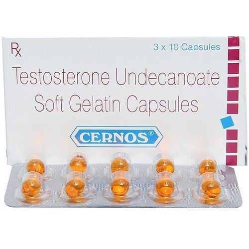 Testosterone Undecanoate Soft Gelatin Capsules, Packaging Size : 3x10 Pack