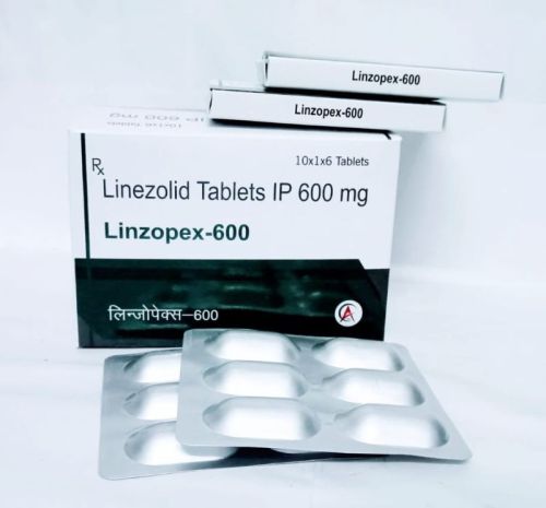 Linzopex-600 Tablet, Color : White