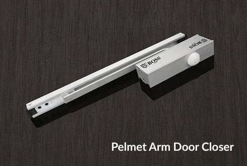 Silver Aluminium Pelmet Arm Door Closer